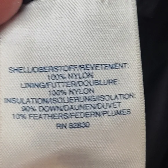 Lands End Long Down Black Puffer Vest Size Xs - Picture 5 of 9